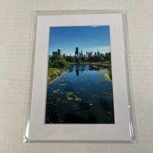 Downtown Chicago Illinois Photography Print 7inx5in Mat NWT